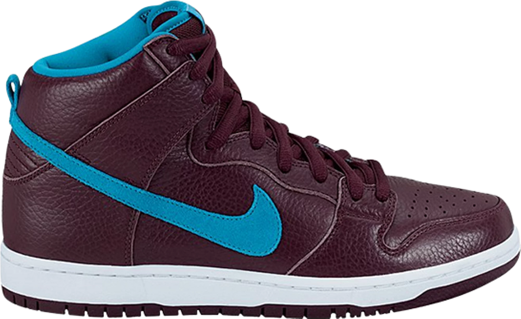 Nike SB Dunk High Deep Burgundy Aquamarine Size 10M