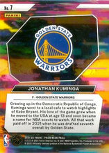 Load image into Gallery viewer, 2021-22 Panini Prizm Instant Impact #7 Jonathan Kuminga Golden State Warriors
