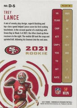 Load image into Gallery viewer, 2021 Panini Chronicles Dynagon Trey Lance Rookie RC #D-5 San Francisco 49ers
