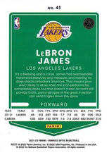 Load image into Gallery viewer, 2021-22 Panini Donruss Optic LeBron James Purple Refractor #41 Los Angeles Lakers
