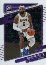 Load image into Gallery viewer, 2021-22 Panini Donruss Optic LeBron James Purple Refractor #41 Los Angeles Lakers
