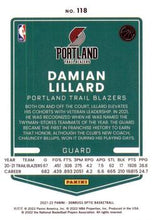 Load image into Gallery viewer, 2021-22 Panini Donruss Optic Damian Lillard #118 Portland Trailblazers
