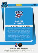 Load image into Gallery viewer, 2021-22 Panini Donruss Optic Rated Rookies Aaron Wiggins #191 Oklahoma City Thunder
