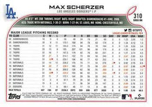 Load image into Gallery viewer, 2022 Topps Gold Star Max Scherzer #310 Los Angeles Dodgers
