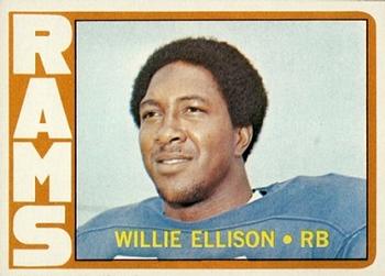 1972 Topps Willie Ellison RC #62  Los Angeles Rams
