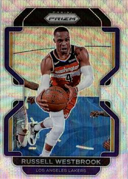 2021-22 Panini Prizm Silver Prizm Russell Westbrook 55 Los Angeles Lakers