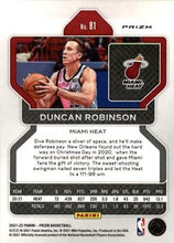 Load image into Gallery viewer, 2021-22 Panini Silver Wave Prizm Duncan Robinson 81 Miami Heat
