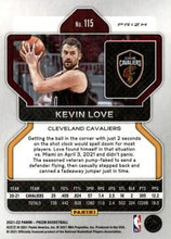 Load image into Gallery viewer, 2021-22 Panini Silver Prizm Kevin Love 115 Cleveland Cavaliers
