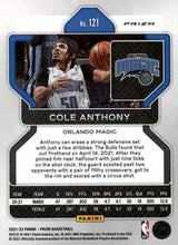 Load image into Gallery viewer, 2021-22 Panini Silver Prizm Cole Anthony 121 Orlando Magic
