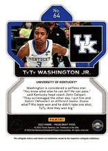 Load image into Gallery viewer, 2022 Panini Prizm Draft Pick TyTy Washington Jr. Rookie #64 Kentucky Wildcats
