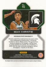 Load image into Gallery viewer, 2022 Panini Prizm Draft Pick Max Christie Rookie RC#90 Michigan State Spartans
