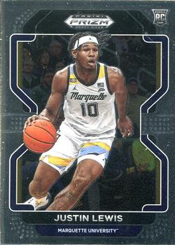 2022 Panini Prizm Draft Pick Justin Lewis Rookie #93 Marquette Golden Eagles