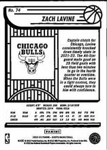 Load image into Gallery viewer, 2022-23 Panini NBA Hoops Purple Zach LaVine #74 Chicago Bulls
