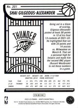 Load image into Gallery viewer, 2022-23 Panini Hoops  Shai Gilgeous-Alexander #201 Oklahoma City Thunder
