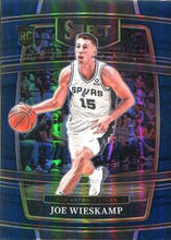 Load image into Gallery viewer, 2021-22 Panini Select Joe Wieskamp Rookies Blue Prizm 18 San Antonio Spurs
