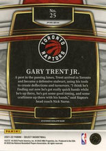 Load image into Gallery viewer, 2021-22 Panini Select Gary Trent Jr. Blue Prizm #25 Toronto Raptors

