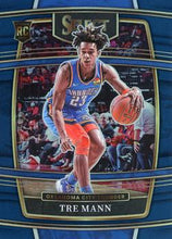 Load image into Gallery viewer, 2021-22 Panini Select Tre Mann Rookies Blue Prizm 36 Oklahoma City Thunder
