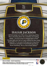 Load image into Gallery viewer, 2021-22 Panini Select Isaiah Jackson Rookies Blue Prizm 55 Indiana Pacers
