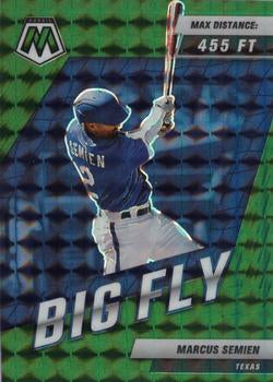 2022 Panini Mosaic Marcus Semien Big Fly Mosaic Green #5 Texas Rangers