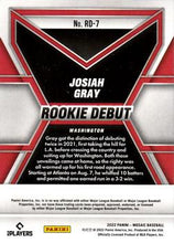 Load image into Gallery viewer, 2022 Panini Mosaic Josiah Gray Rookie Debut #7 Washington Nationals
