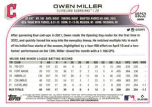 Load image into Gallery viewer, 2022 Topps Owen Miller #CLE-13 Cleveland Guardians
