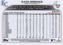 Load image into Gallery viewer, 2022 Topps Chrome Update Zack Greinke #109 Kansas City Royals
