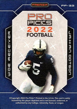 Load image into Gallery viewer, 2022 Pro Pick Premium #PP-33 - Jahan Dotson - Penn State Nittany Lions
