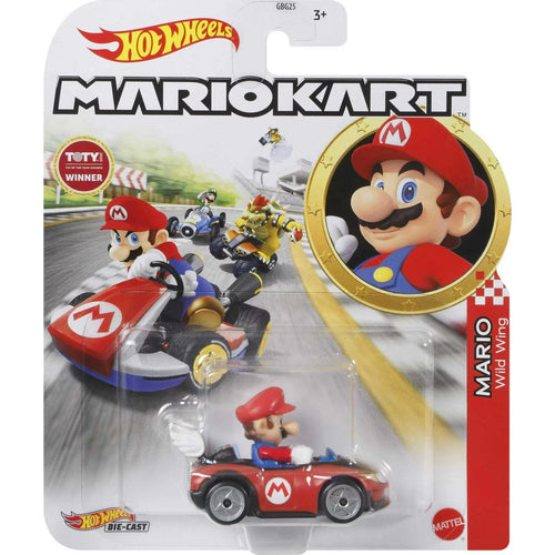 Hot Wheels Kart Mario Wild Wing Car Play Vehicle - walk-of-famesports