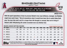 Load image into Gallery viewer, 2022 Topps Holiday Shohei Ohtani Image Variation SP Santa Angels HW100
