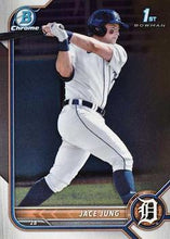 Load image into Gallery viewer, 2022 Bowman Chrome Prospects Refractor Jace Jung #BDC-15 Detroit Tigers
