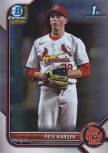 Load image into Gallery viewer, 2022 Bowman Chrome Refractor &amp; Sapphire Baseball Cards #BCD1-195
