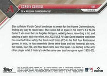 Load image into Gallery viewer, Corbin Carroll 25/25 2023 MLB TOPPS NOW® Card 981 - PR: 1645
