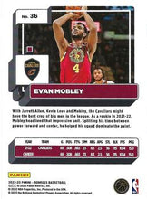 Load image into Gallery viewer, 2022-23 Panini Donruss Evan Mobley #36 Cleveland Cavaliers
