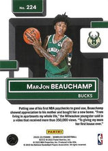 Load image into Gallery viewer, 2022-23 Panini Donruss MarJon Beauchamp Rookie 224 Milwaukee Bucks
