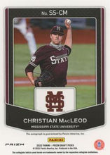 Load image into Gallery viewer, 2022 Panini Prizm Draft Pick Signing Sessions Christian MacLeod #10 Mississippi State Bulldogs
