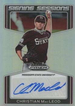 2022 Panini Prizm Draft Pick Signing Sessions Christian MacLeod #10 Mississippi State Bulldogs