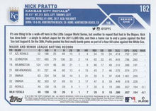 Load image into Gallery viewer, 2023 Topps Holo Refractor Nick Pratto Rookie #182 Kansas City Royals
