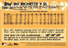 Load image into Gallery viewer, 2023 Topps 1988 Topps Baseball Bo Bichette #T88-30 Toronto Blue Jays
