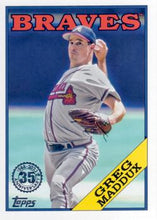 Load image into Gallery viewer, 2023 Topps 1988 Topps Baseball Blue Greg Maddux #T88-57 Atlanta Braves
