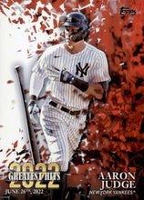 Load image into Gallery viewer, 2023 Topps 2022 Greatest Hit Aaron Judge #22GH-14 New York Yankees
