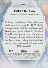 Load image into Gallery viewer, 2023 Topps Stars of MLB Bobby Witt Jr. #SMLB-17 Kansas City Royals
