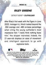 Load image into Gallery viewer, 2023 Topps CHROME STARS OF MLB Riley Greene #SMLBC-26 Detroit Tigers
