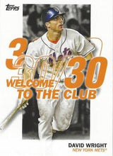 Load image into Gallery viewer, 2023 Topps Welcome to The Club David Wright #WC-5 New York Mets
