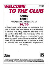 Load image into Gallery viewer, 2023 Topps Welcome to The Club Bobby Abreu #WC-24 Philadelphia Phillies
