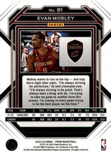 Load image into Gallery viewer, 2022-23 Panini Prizm Silver Evan Mobley #81 Cleveland Cavaliers
