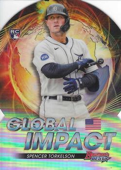 2022 Bowman's Best Spencer Torkelson Global Impact Rookie RC #GI-10 Detroit Tigers