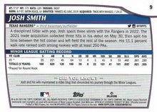Load image into Gallery viewer, 2023 Topps Big League Josh Smith Rookie #9 Texas Rangers
