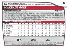 Load image into Gallery viewer, 2023 Topps Big League MacKenzie Gore #30 Washington Nationals
