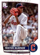 Load image into Gallery viewer, 2023 Topps Big League Triston McKenzie #47 Cleveland Guardians
