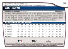Load image into Gallery viewer, 2023 Topps Big League Will Smith #51 Los Angeles Dodgers
